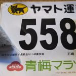 青梅マラソンでコースベスト(1:54)