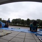 雨、ギリギリ、回避。